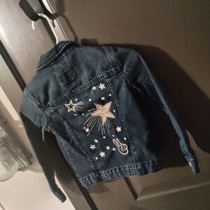 GAP Kids Blue Denim Jacket with Star Details